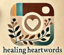 healing heart words instagram icon